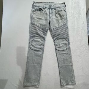 True Religion Moto Jeans | Color: Blue/White Size 34